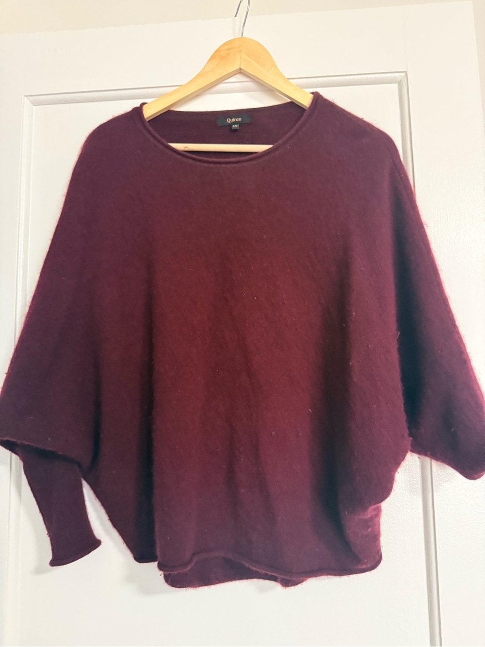 Quince Women's Deep Burgundy Dolman Sweater